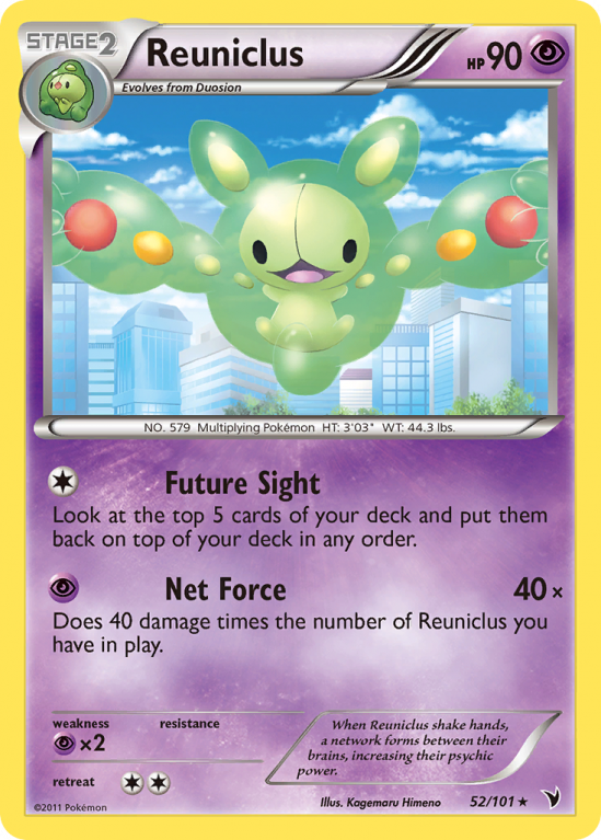 Reuniclus 52/101 Black & White Noble Victories