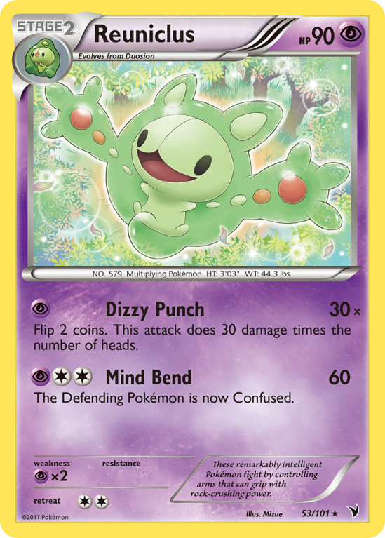 Reuniclus 53/101 Black & White Noble Victories