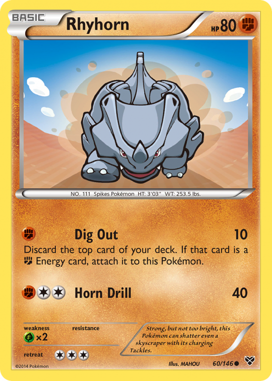 Rhyhorn 60/146 XY XY