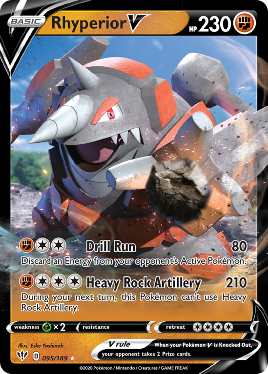 Rhyperior V 95/189 Sword & Shield Darkness Ablaze