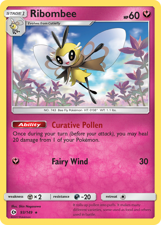 Ribombee 93/149 Sun & Moon Sun & Moon