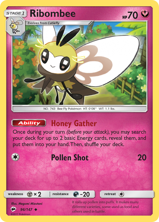 Ribombee 96/147 Sun & Moon Burning Shadows