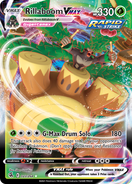 Rillaboom VMAX 23/264 Sword & Shield Fusion Strike