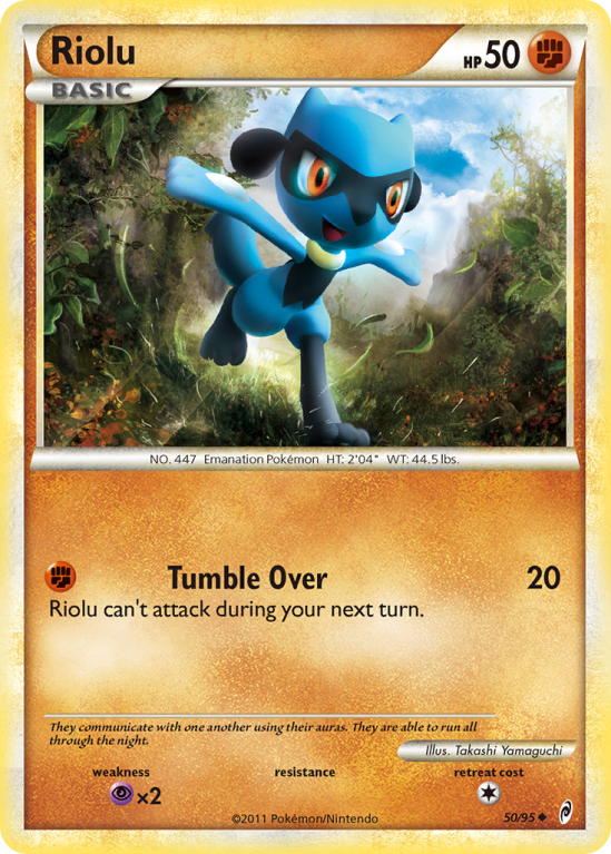 Riolu 50/106 HeartGold & SoulSilver Call of Legends
