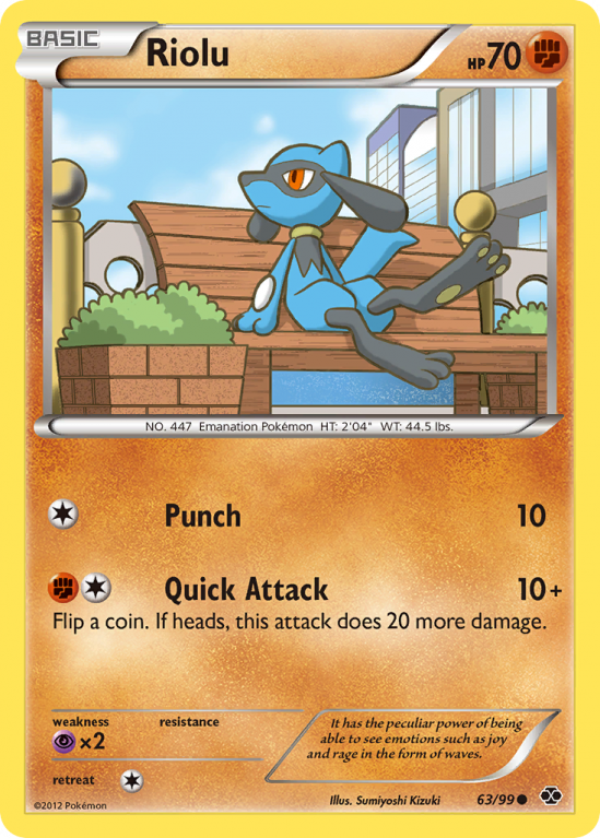Riolu 63/99 Black & White Next Destinies