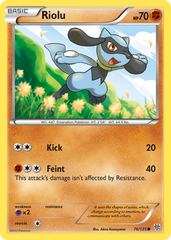 Riolu 76/135 Black & White Plasma Storm