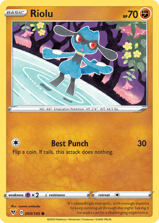 Riolu 90/185 Sword & Shield Vivid Voltage