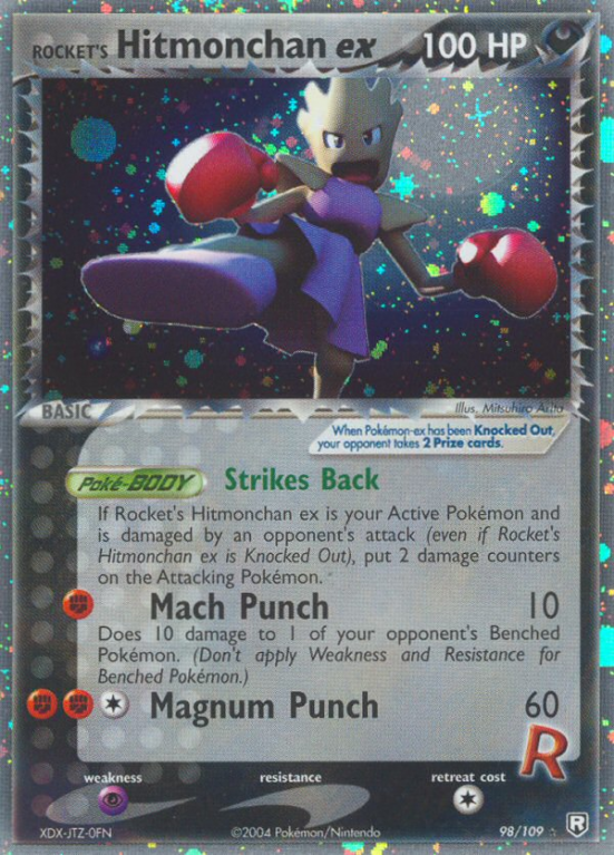Rocket's Hitmonchan ex 98/109 EX Team Rocket Returns