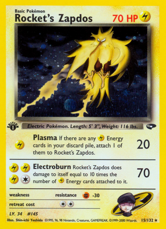 Rocket's Zapdos 15/132 Gym Gym Challenge
