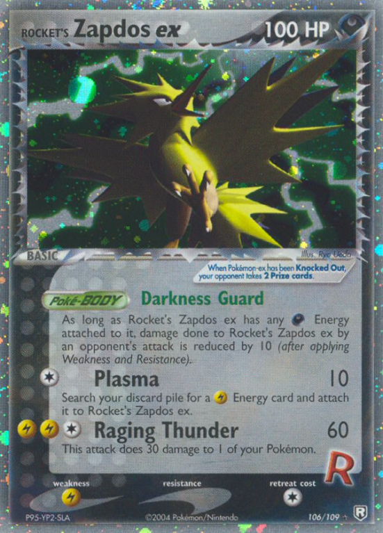 Rocket's Zapdos ex 106/109 EX Team Rocket Returns