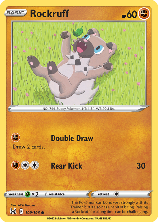 Rockruff 109/196 Sword & Shield Lost Origin