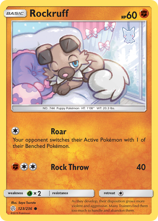 Rockruff 123/236 Sun & Moon Cosmic Eclipse