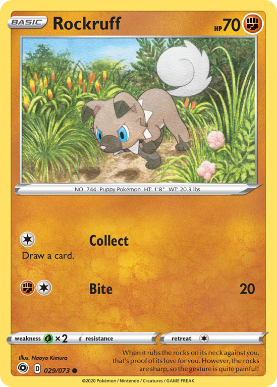 Rockruff 29/73 Sword & Shield Champion's Path