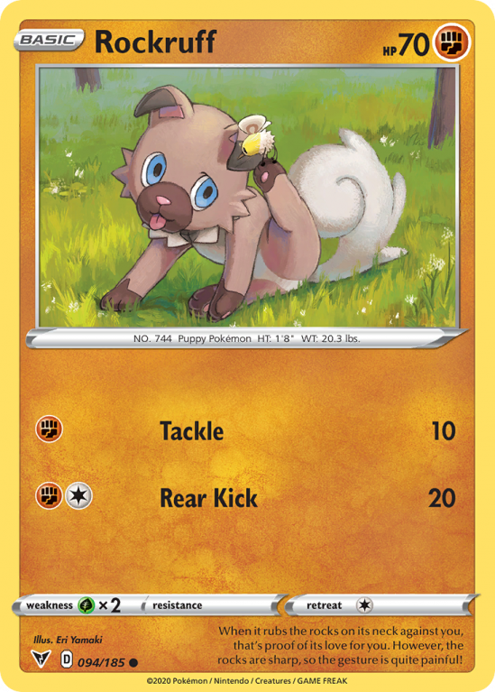 Rockruff 94/185 Sword & Shield Vivid Voltage