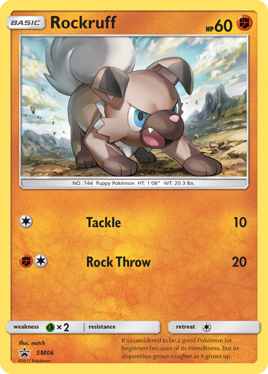 Rockruff SM06/156 Sun & Moon SM Black Star Promos