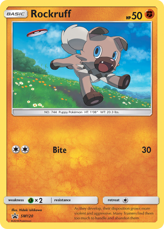 Rockruff SM120/156 Sun & Moon SM Black Star Promos