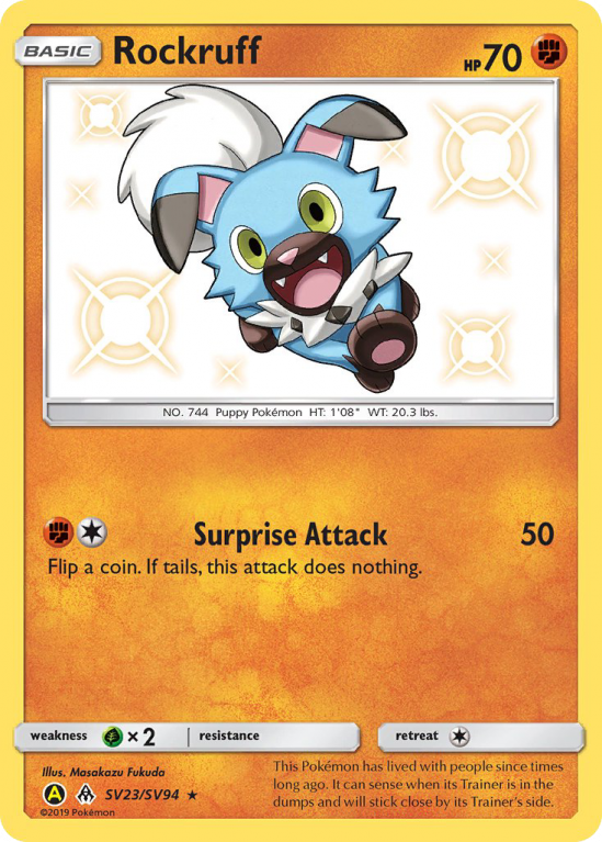 Rockruff SV23/94 Sun & Moon Shiny Vault