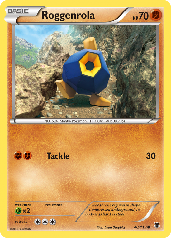 Roggenrola 48/119 XY Phantom Forces