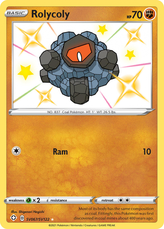 Rolycoly SV067/122 Sword & Shield Shiny Vault