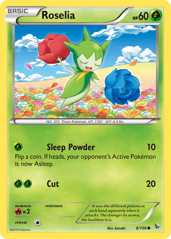 Roselia 8/106 XY Flashfire