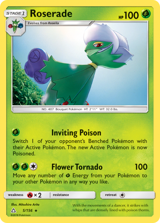 Roserade 5/156 Sun & Moon Ultra Prism