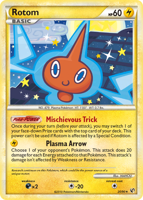 Rotom 20/90 HeartGold & SoulSilver HS—Undaunted