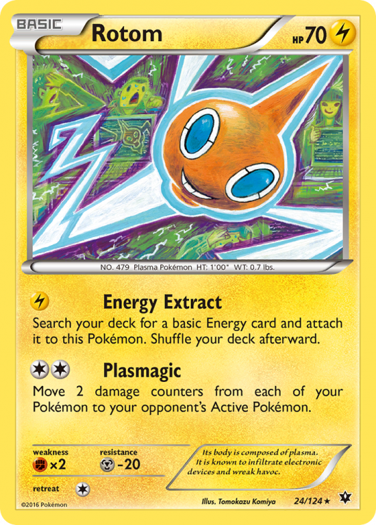 Rotom 24/124 XY Fates Collide