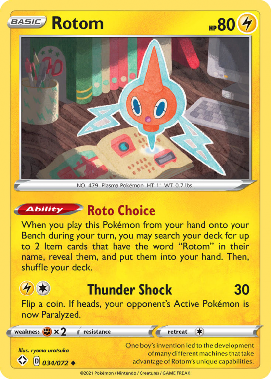Rotom 34/72 Sword & Shield Shining Fates