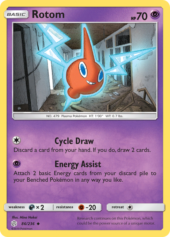 Rotom 86/236 Sun & Moon Cosmic Eclipse