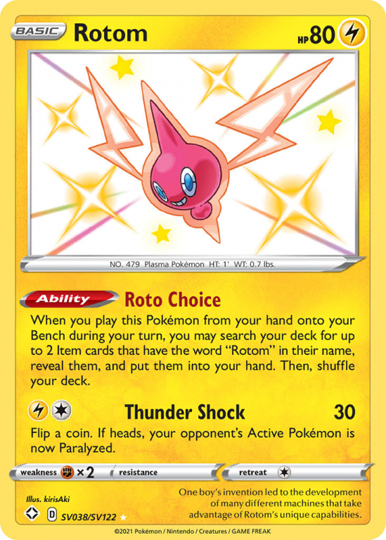 Rotom SV038/122 Sword & Shield Shiny Vault