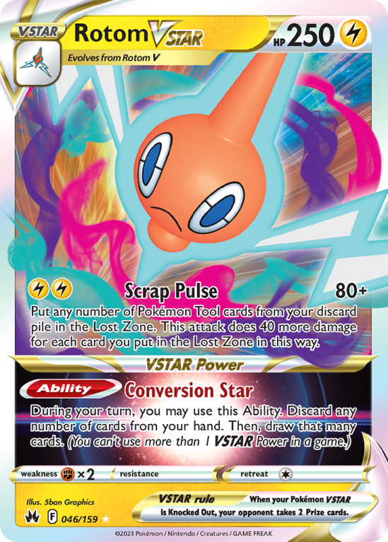 Rotom VSTAR 46/159 Sword & Shield Crown Zenith