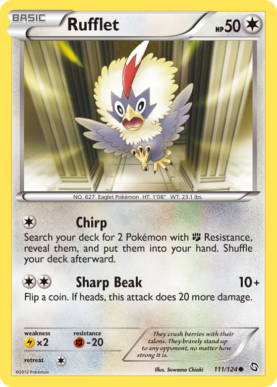Rufflet 111/124 Black & White Dragons Exalted