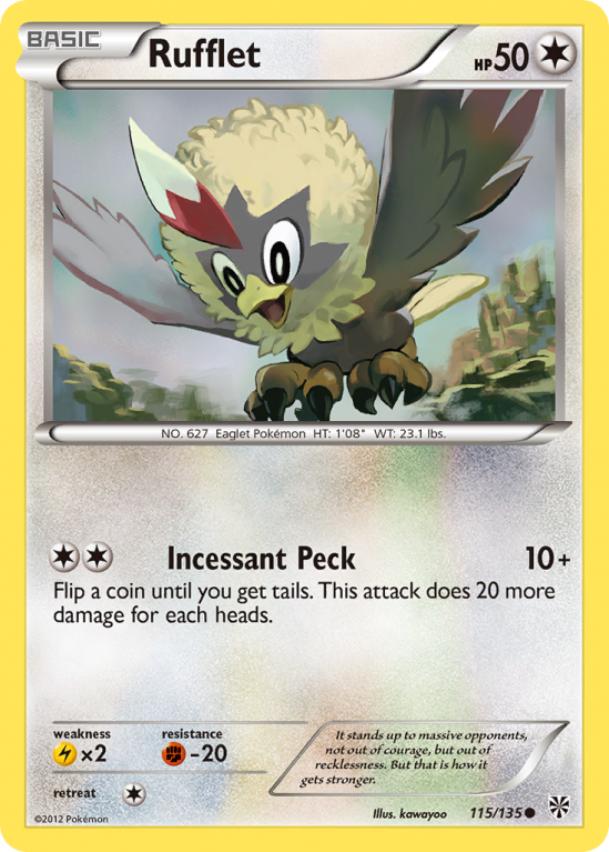 Rufflet 115/135 Black & White Plasma Storm