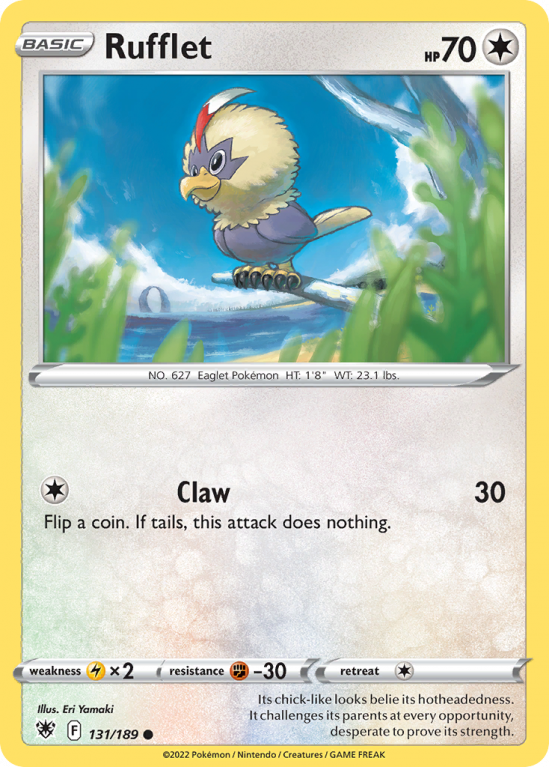 Rufflet 131/189 Sword & Shield Astral Radiance