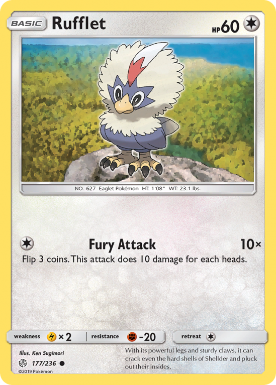 Rufflet 177/236 Sun & Moon Cosmic Eclipse