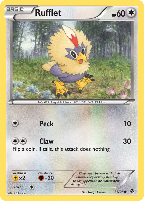 Rufflet 87/98 Black & White Emerging Powers