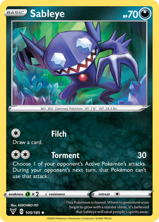 Sableye 105/185 Sword & Shield Vivid Voltage
