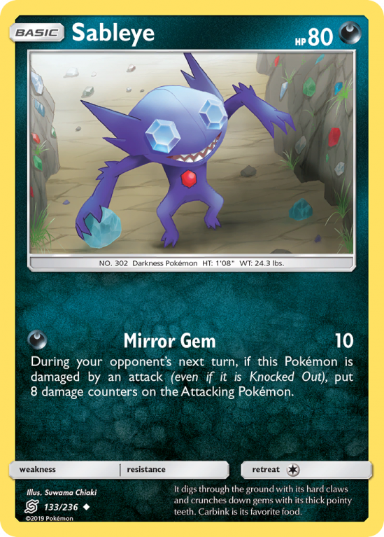 Sableye 133/236 Sun & Moon Unified Minds
