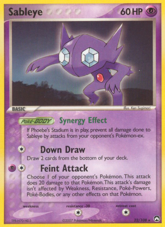 Sableye 22/108 EX Power Keepers