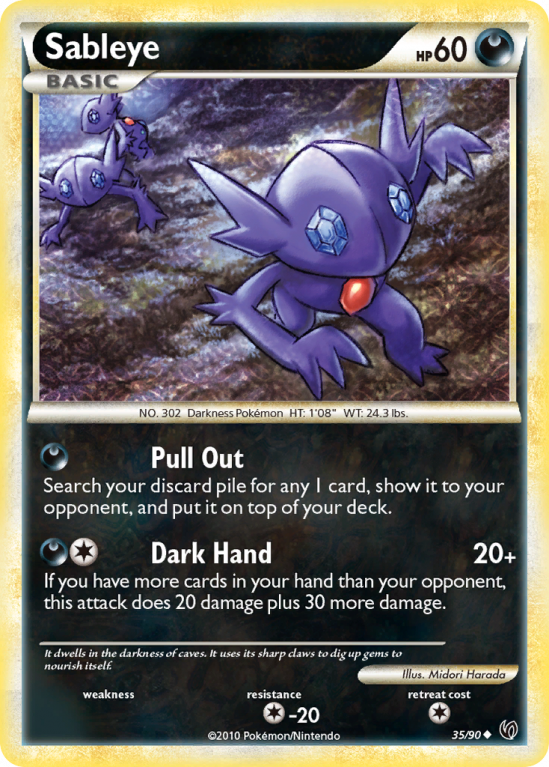 Sableye 35/90 HeartGold & SoulSilver HS—Undaunted