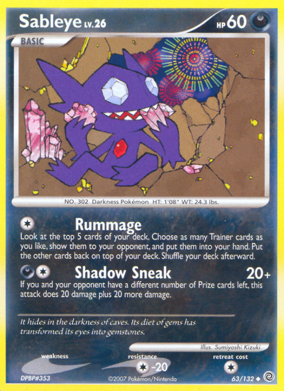 Sableye 63/132 Diamond & Pearl Secret Wonders