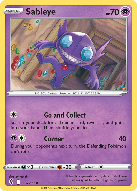 Sableye 67/203 Sword & Shield Evolving Skies