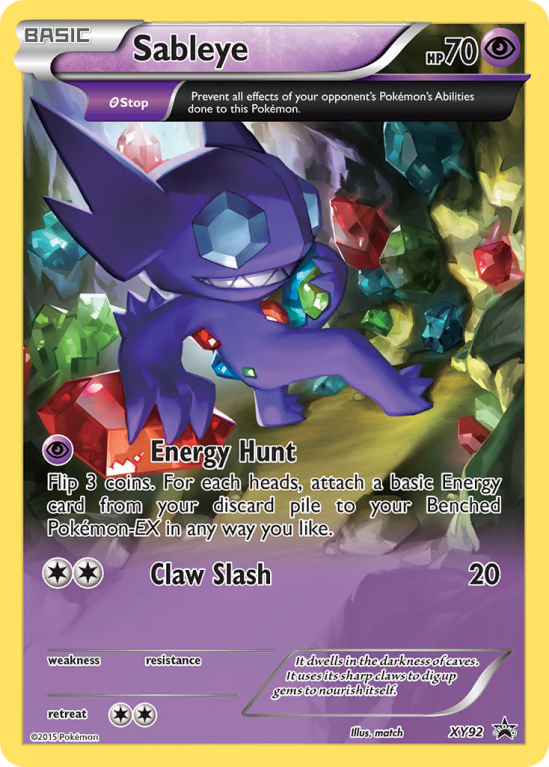 Sableye XY92/183 XY XY Black Star Promos