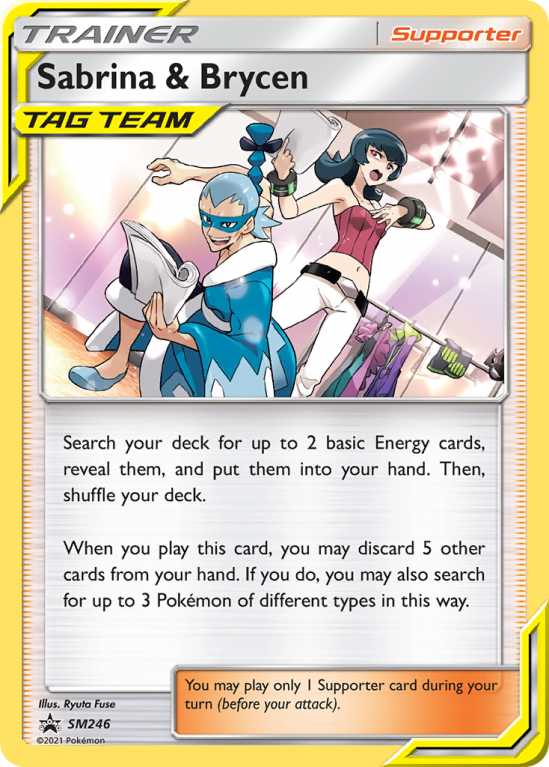 Sabrina & Brycen SM246/156 Sun & Moon SM Black Star Promos