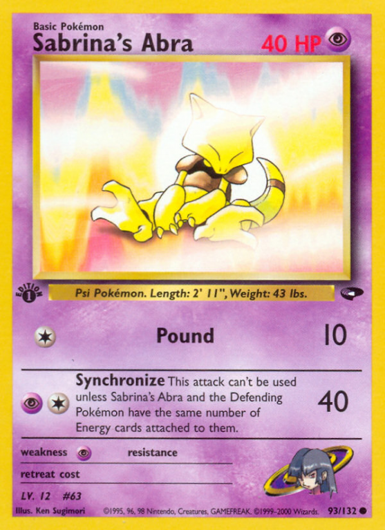 Sabrina's Abra 93/132 Gym Gym Challenge