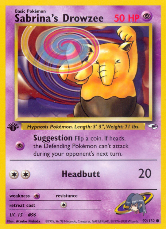 Sabrina's Drowzee 92/132 Gym Gym Heroes