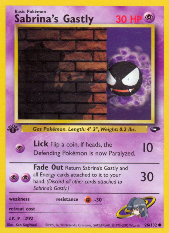 Sabrina's Gastly 96/132 Gym Gym Challenge