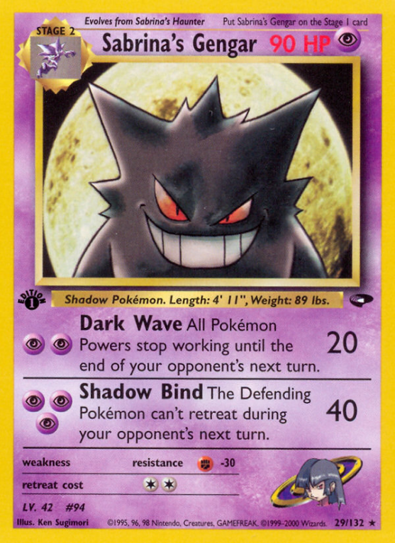 Sabrina's Gengar 29/132 Gym Gym Challenge