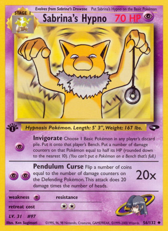 Sabrina's Hypno 56/132 Gym Gym Challenge