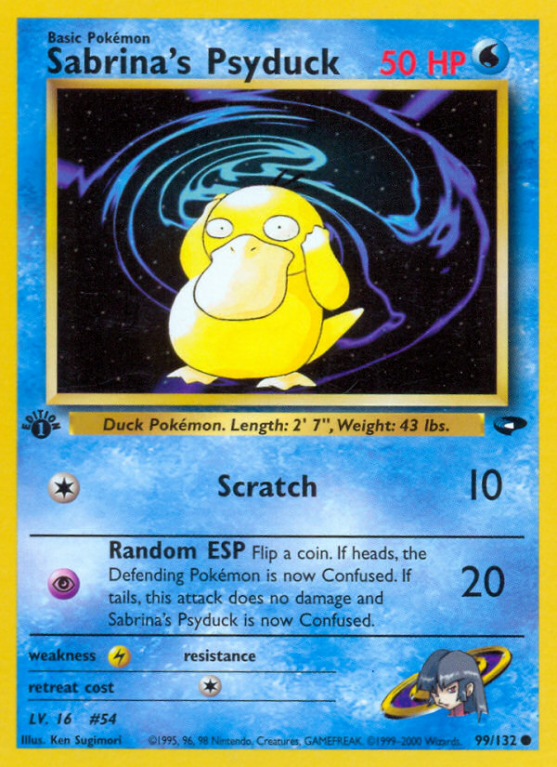 Sabrina's Psyduck 99/132 Gym Gym Challenge